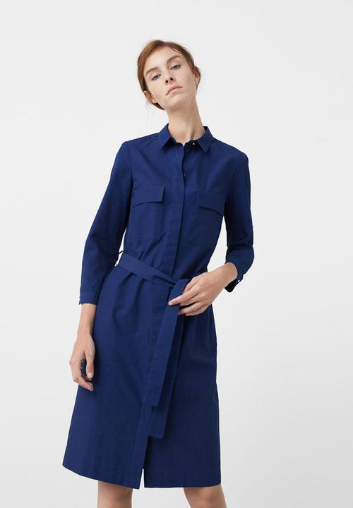 shirt dress navy