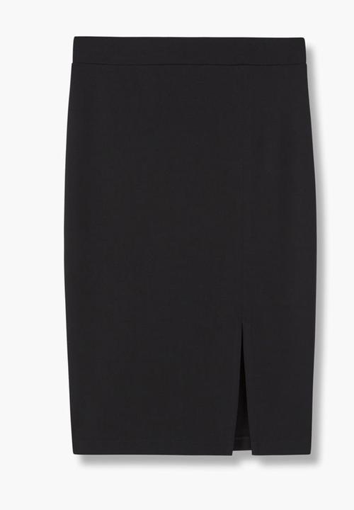 MANGO - Stretchy Pencil Skirt Black