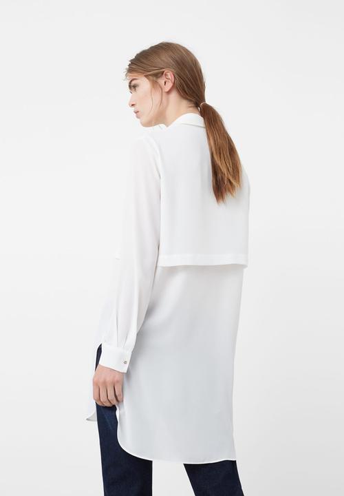 MANGO - Double Layer Shirt White