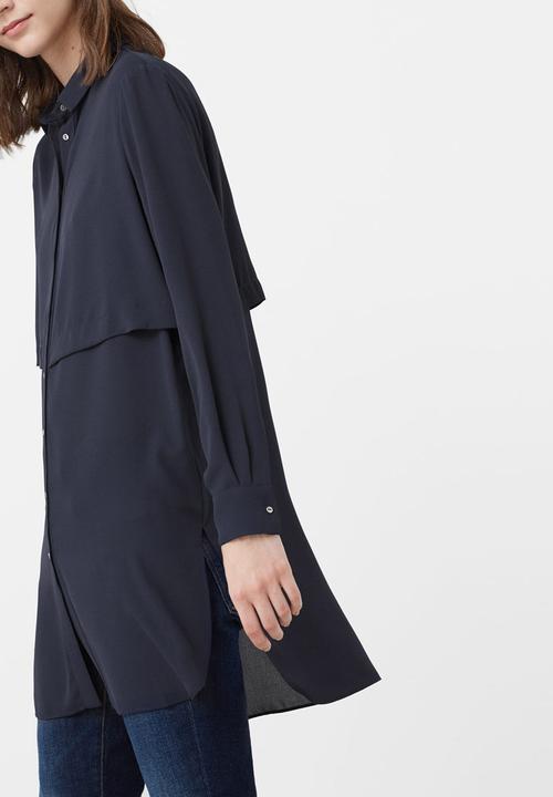 MANGO - Double Layer Shirt Navy