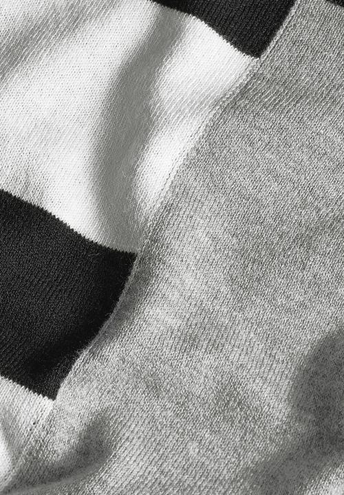 Next - Monochrome Bardot Sweater Multi-colour