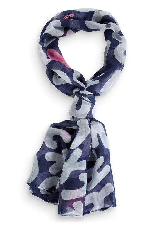 Next - Letter Scarf Navy