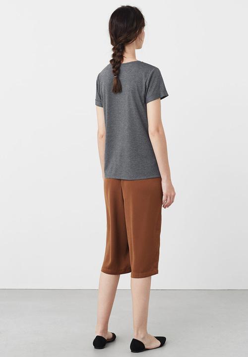 MANGO - Patch Pocket T-shirt Grey
