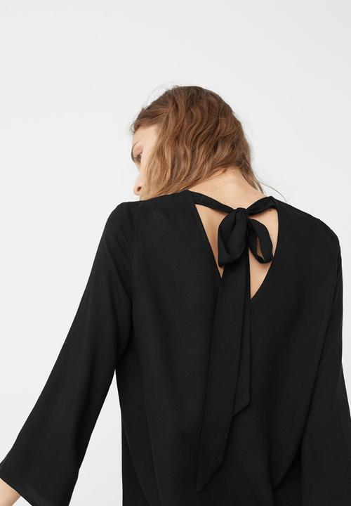 MANGO - Back Detail Blouse Black