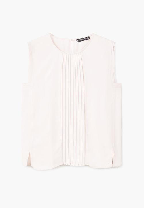 MANGO - Pleated Panel Top Neutral