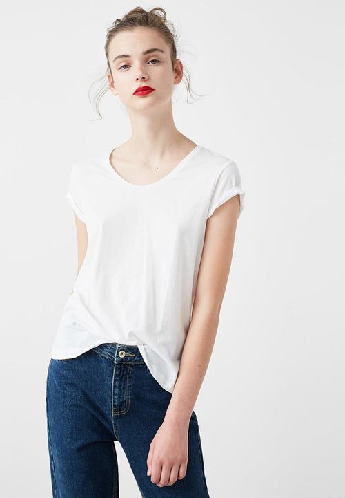 MANGO - Short Sleeve T-shirt White