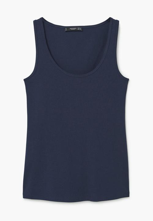 MANGO - Tank Top Navy