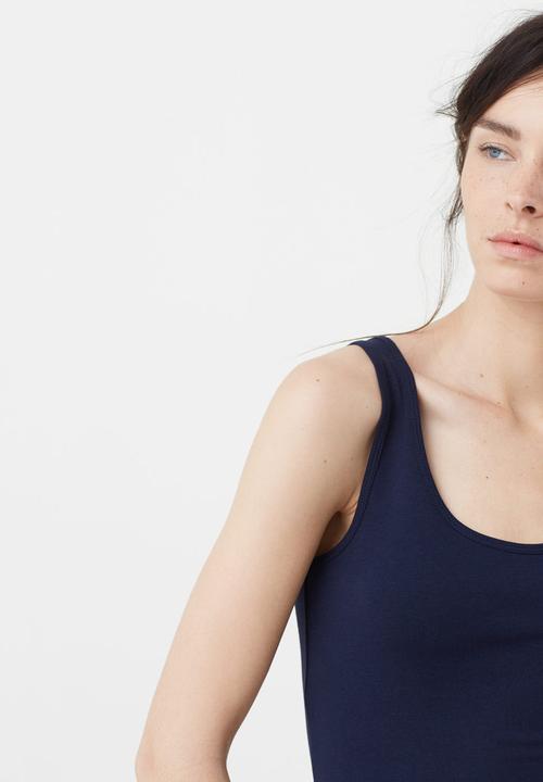 MANGO - Tank Top Navy