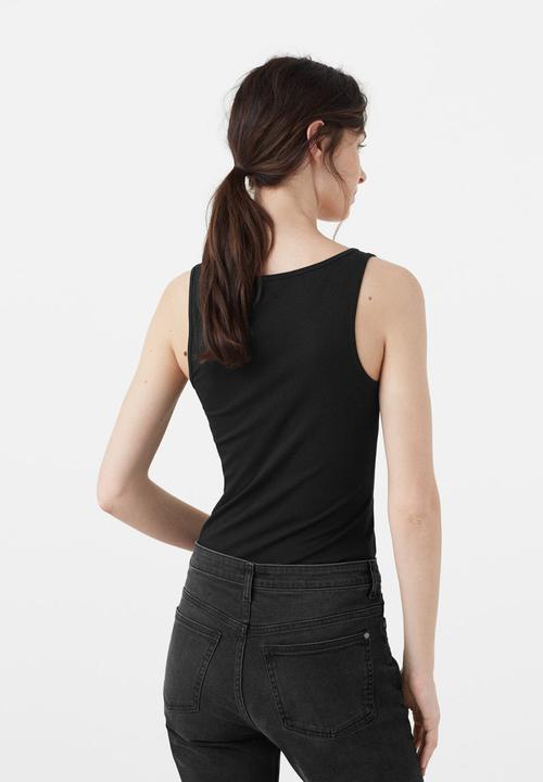 MANGO - Tank Top Black