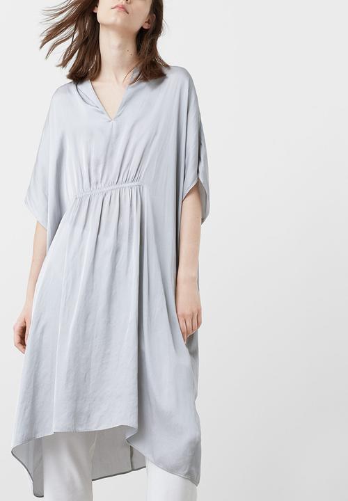 MANGO - Batwing Sleeve Tunic Pale Grey