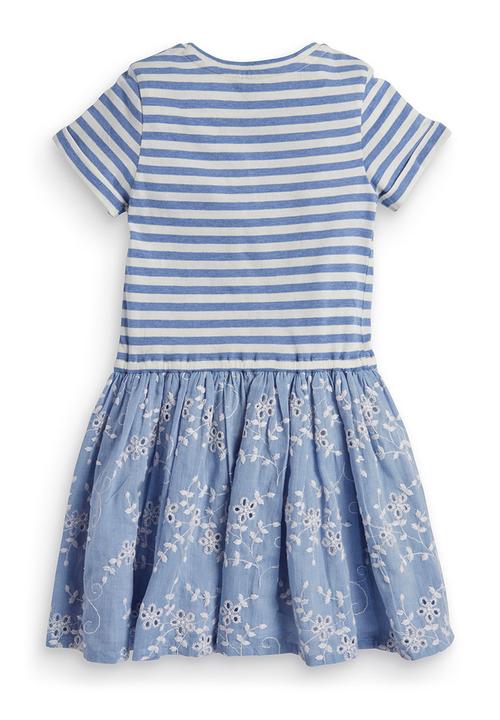 Next - Blue striped dress Blue and White