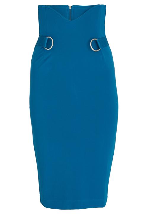 Sober - Otelia Stretch High-waist Skirt Turquoise