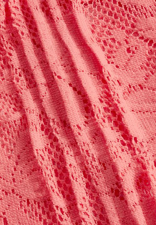 Next - Lace Pintuck Blouse Coral