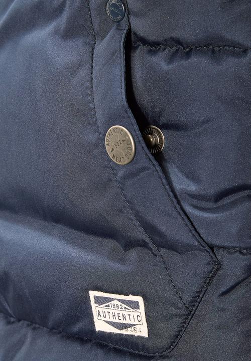Next - Navy Gilet With Borg Lining Navy
