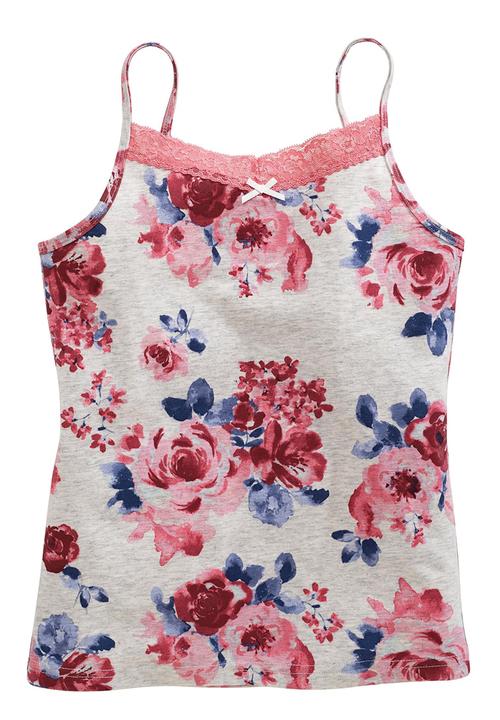 Next - Three Pack Floral Camis Mid Pink