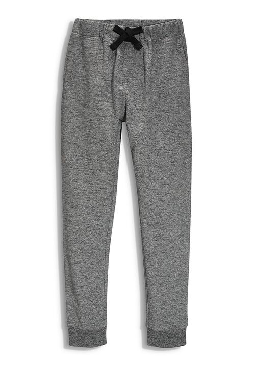 Next - Two Pack Grey And Black Textured Joggers Black