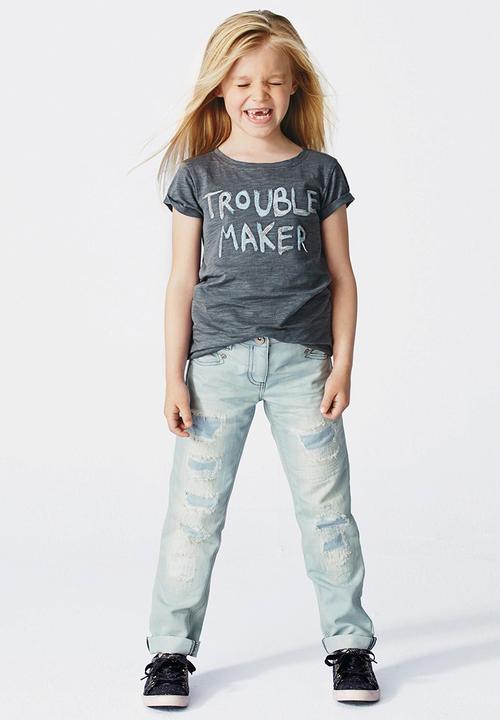 Next - Trouble Maker T-shirt Dark Grey