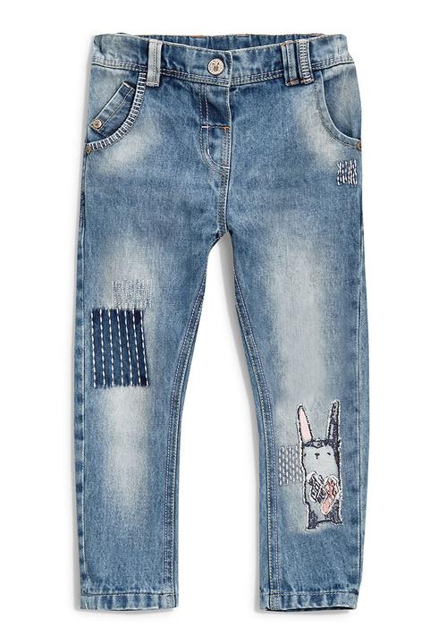Next - Bunny Embellished Jeans Mid Blue