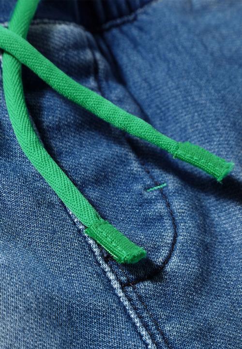 Next - Denim Look Shorts Light Wash Mid Blue