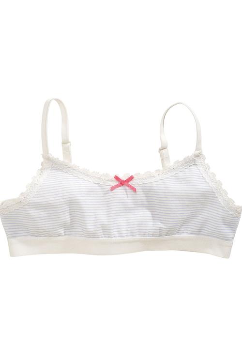 Next - Two Pack Floral Crop Tops Blue and White