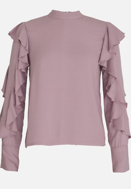 Vero Moda - Manisa Frill Top Mid Purple
