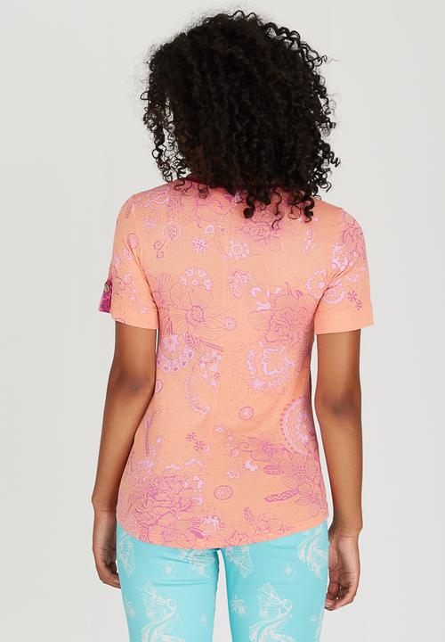 Maya Prass - Blossom T-shirt Coral