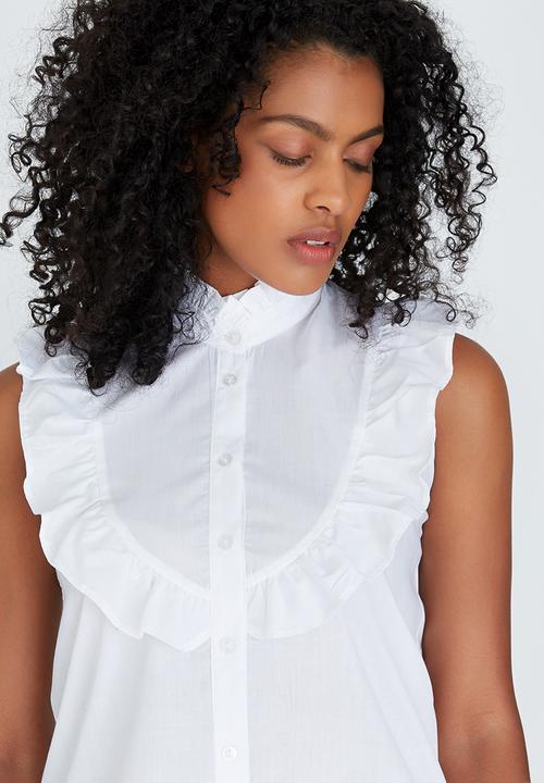 STYLE REPUBLIC - Frill Detail Shirt White