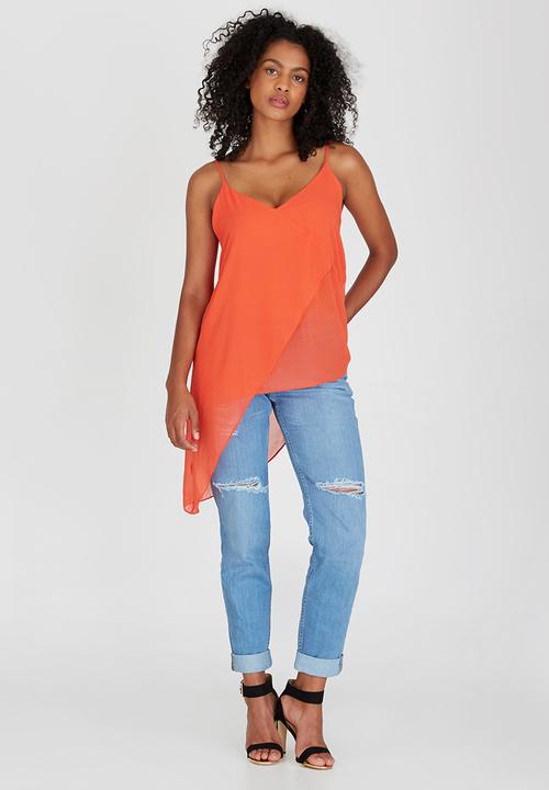 STYLE REPUBLIC - Asymmetrical Cami Orange