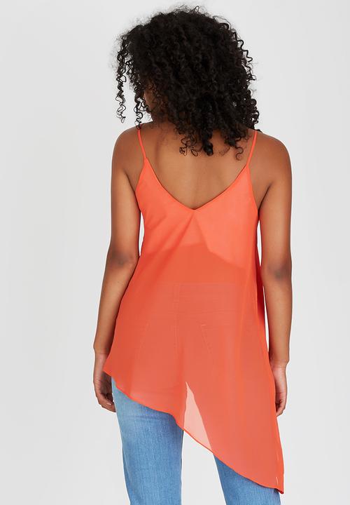 STYLE REPUBLIC - Asymmetrical Cami Orange