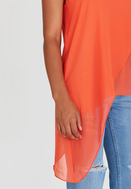 STYLE REPUBLIC - Asymmetrical Cami Orange