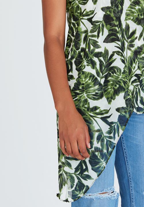 STYLE REPUBLIC - Asymmetrical Cami Green