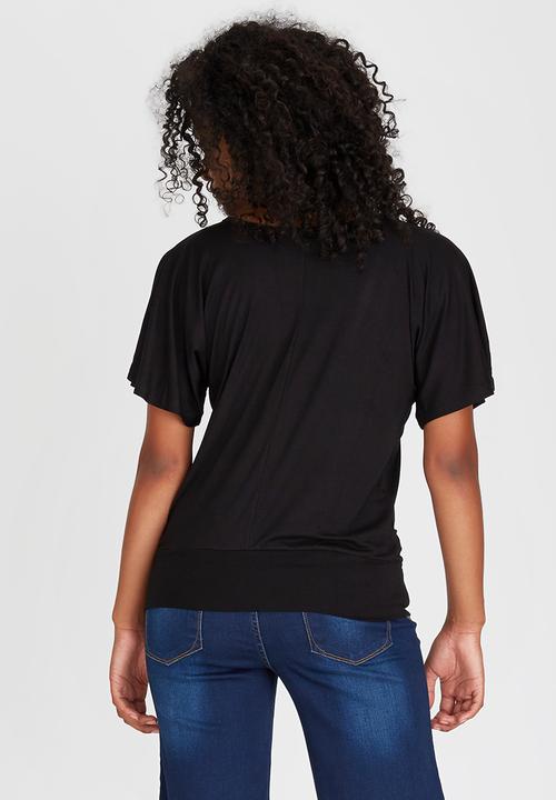 STYLE REPUBLIC - Batwing T-shirt Black