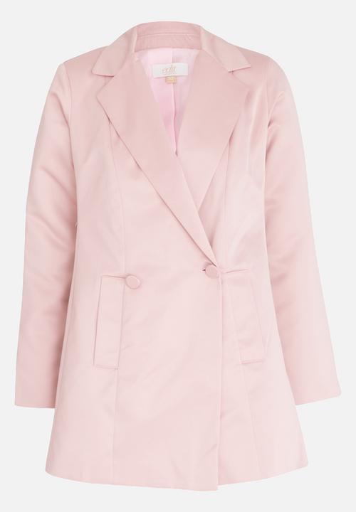 edit - Long Length Coat Pale Pink