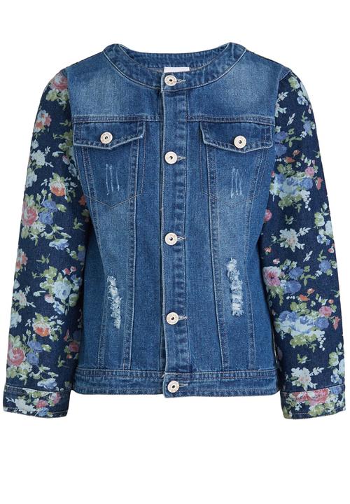 Pop Candy - Girls Denim Jacket Mid Blue