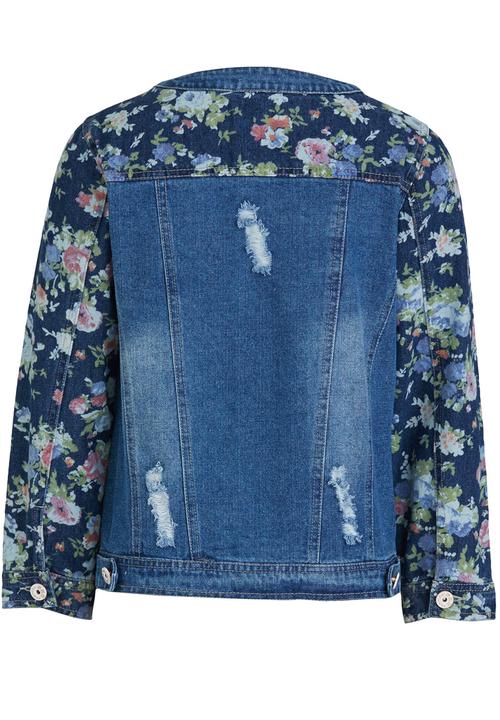 Pop Candy - Girls Denim Jacket Mid Blue