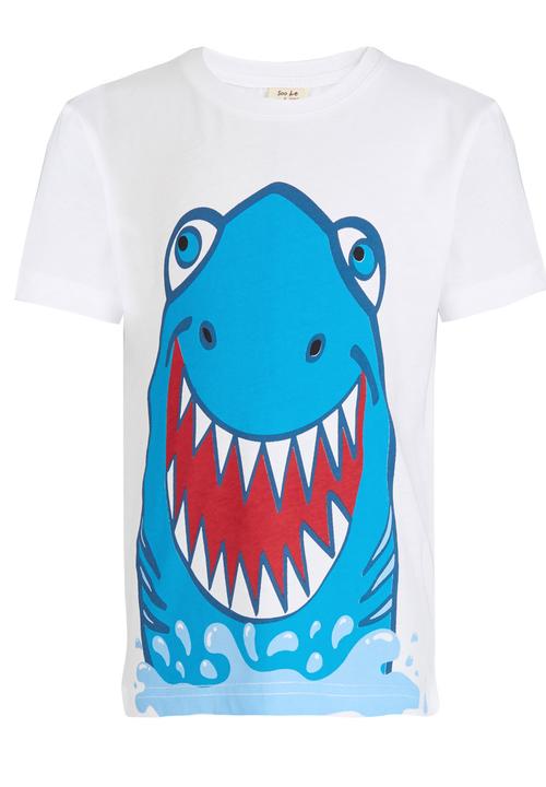 Soobe - Shark  Tee White