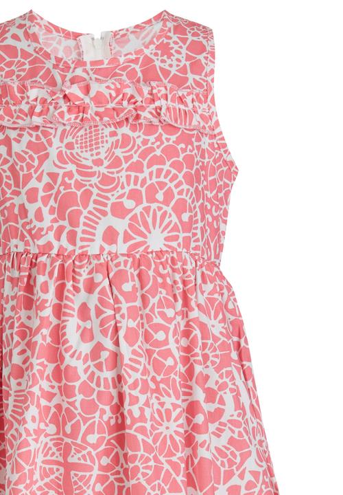Pop Candy - Printed   Summer Dress Mid Pink