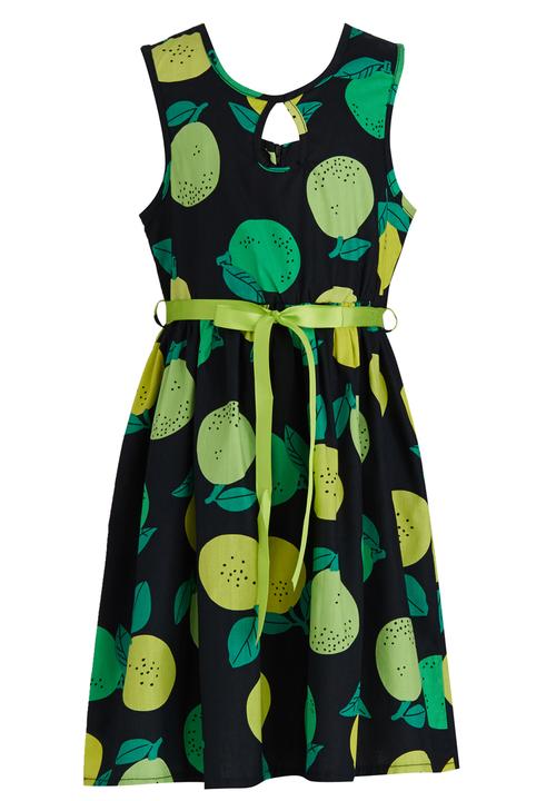 Pop Candy - Printed Polka Dot Summer Dress Green