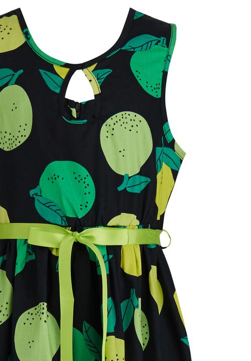 Pop Candy - Printed Polka Dot Summer Dress Green