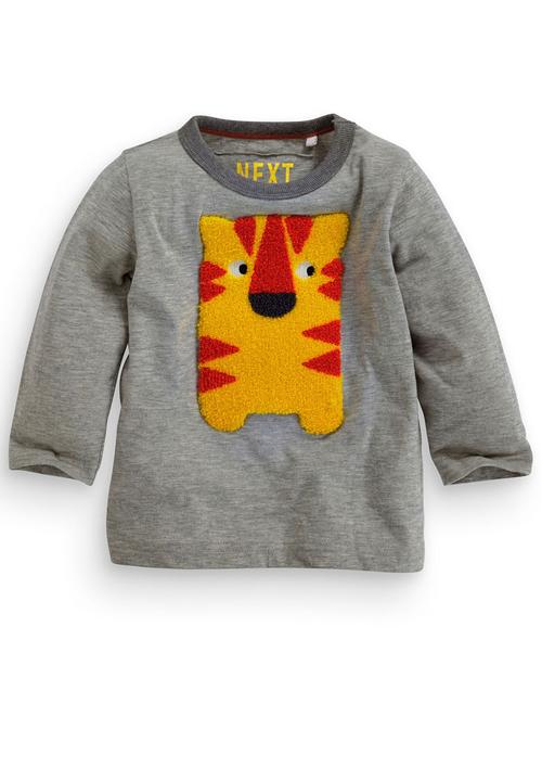 Next - Boucle Tiger Long-sleeve T-shirt Multi-colour