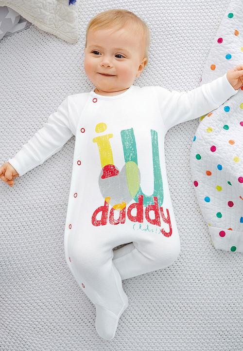 Next - I Love Daddy Sleepsuit Multi-colour