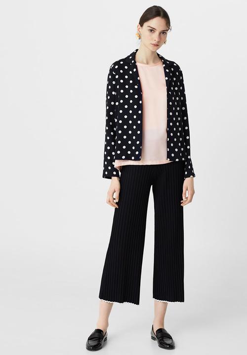 MANGO - Flowy T-shirt Pale Pink