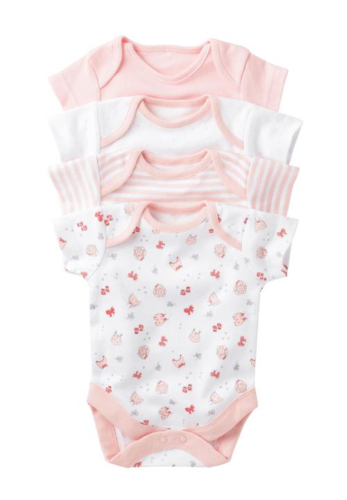 Next - 4-pack Short-sleeve Sleepsuits Multi-colour