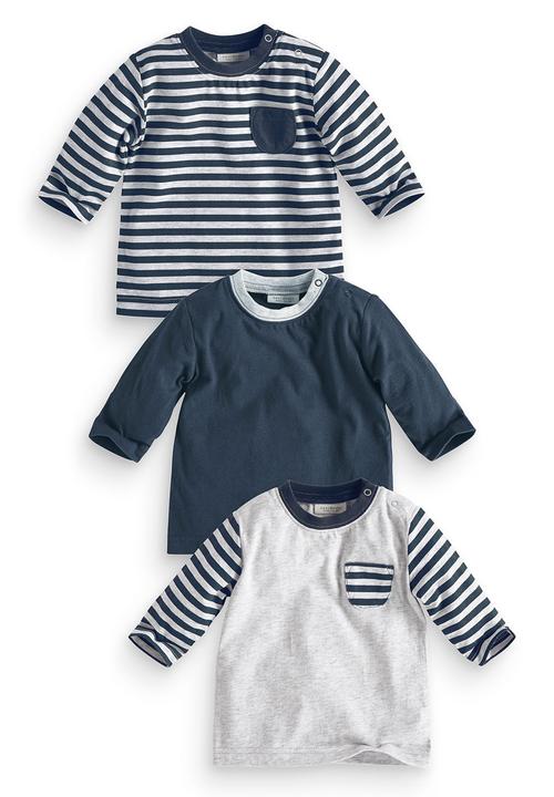 Next - 3-pack T-shirts Grey  Pale Grey