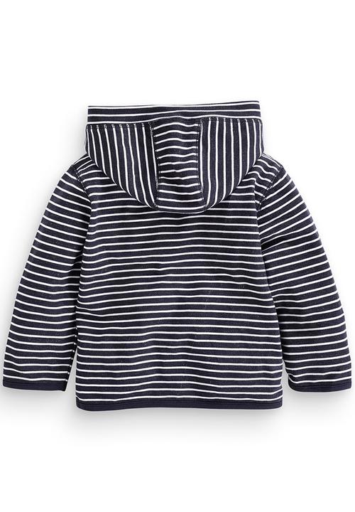 Next - Striped hoody Blue and White