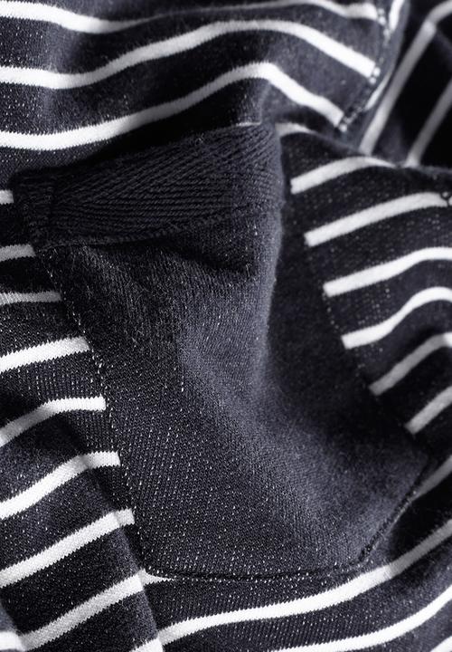 Next - Striped hoody Blue and White