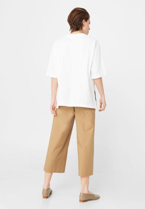 MANGO - Embroidery Detail T-Shirt White