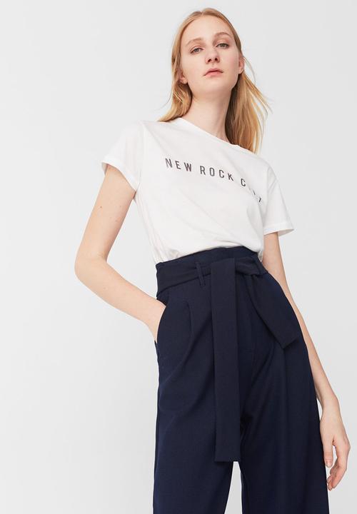 MANGO - Short Sleeve Tee White
