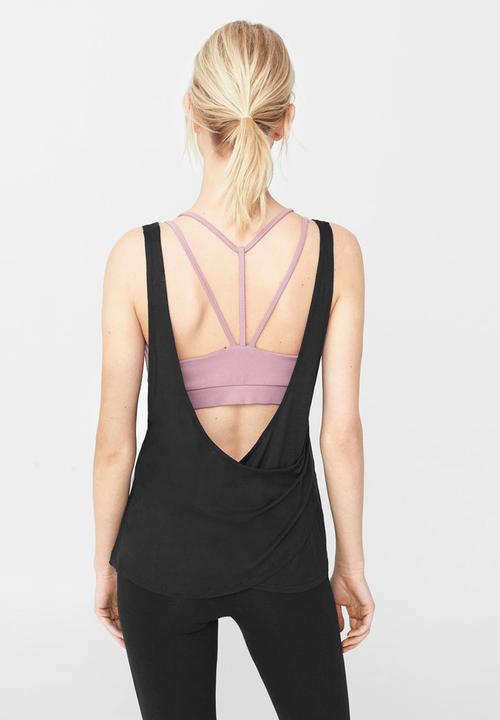 MANGO - Incorporated Bra Tank Grey
