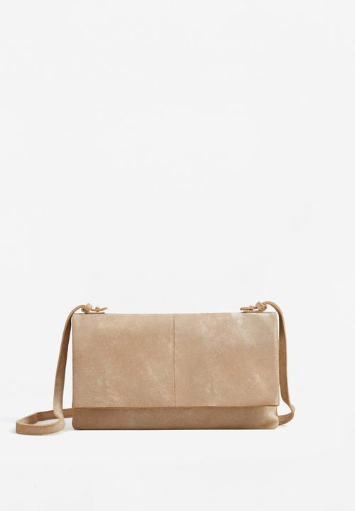 mango gold bag